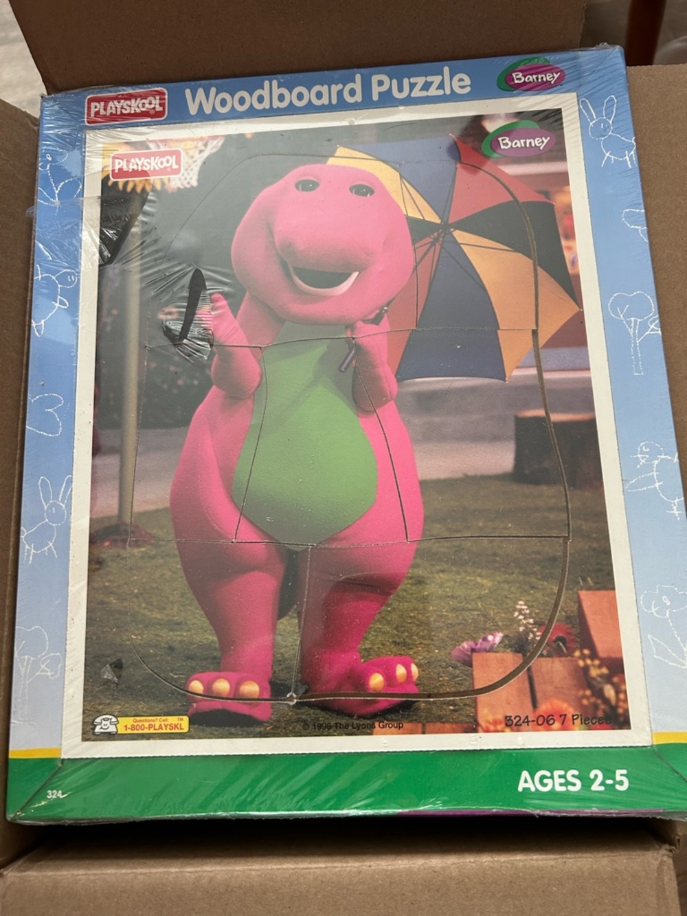 Vtg Playskool  Puzzle Barney